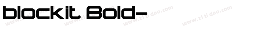 blockit Bold字体转换